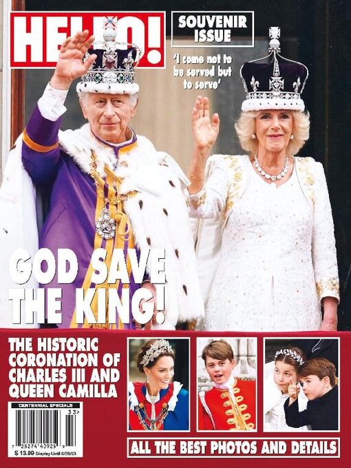Title details for King Charles III Coronation - HELLO! Souvenir Issue: God Save the King! by A360 Media, LLC - Available